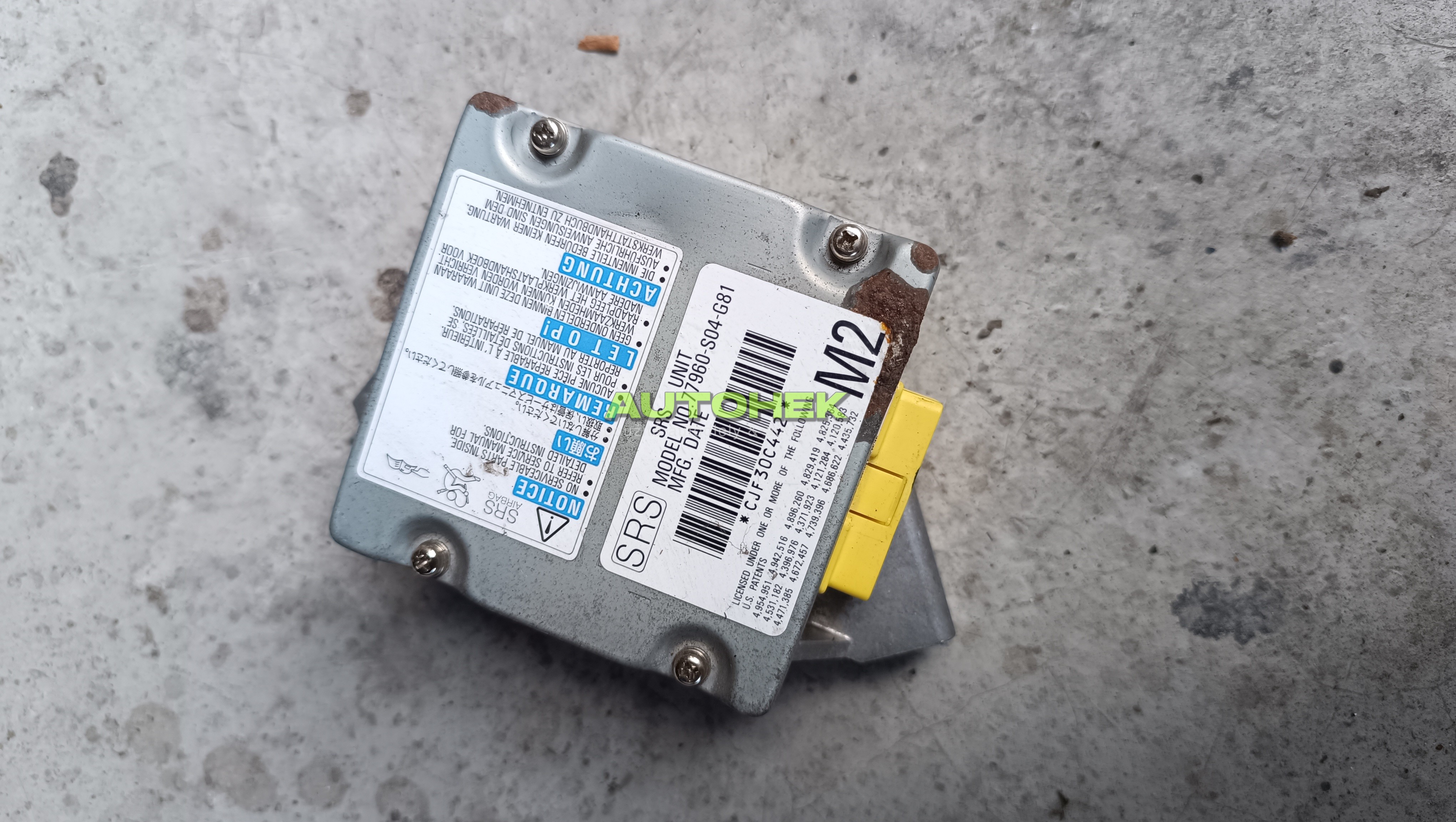 riadiaca jednotka airbagov SRS modul pre Honda